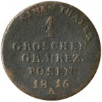 Grand Duchy of Posen, 1 Groschen Berlin 1816 A - VERY RARE, HREZ