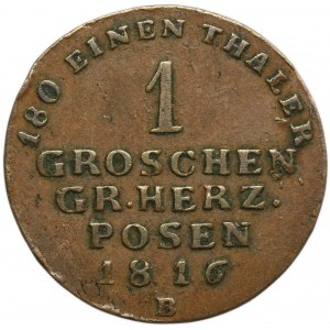 Grand Duchy of Posen, 1 Groschen Breslau 1816 B