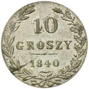 Kingdom of Poland, 10 groschen Warsaw 1840 MW