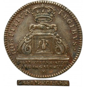 Jan II Kazimierz, Żeton abdykacyjny Montpellier 1669 - RZADKI