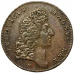 Ján II Kazimír, abdikačný žetón z Montpellier 1669 - RARE