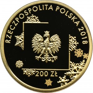 200 złotych 2018 - Polska Reprezentacja Olimpijska Pyeong Chang