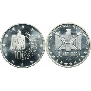 Zestaw, Niemcy, 10 Euro 2002 (2 szt.)