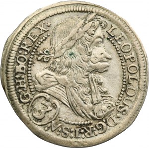 Austria, Leopold I, 3 Krajcary Graz 1701 IA