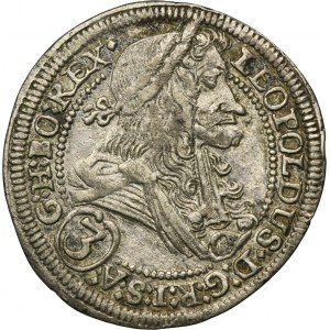 Austria, Leopold I, 3 Krajcary Graz 1703 IA