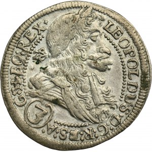 Austria, Leopold I, 3 Kreuzer Graz 1705 IA