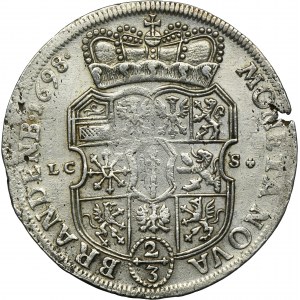 Germany, Brandenburg-Prussia, Friedrich III, 2/3 Thalar Berlin 1698 LCS