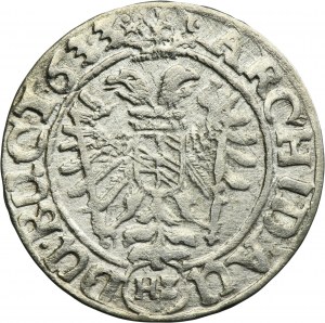 Silesia, Habsburg rule, Ferdinand II, 3 Kreuzer Breslau 1633 HZ
