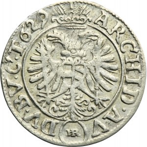 Silesia, Habsburg rule, Ferdinand II, 3 Kreuzer Breslau 1629 HR