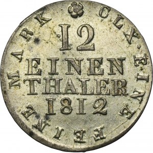Germany, Kingdom of Saxony, Friedrich August I, 1/12 Thaler Dresden 1812 SGH
