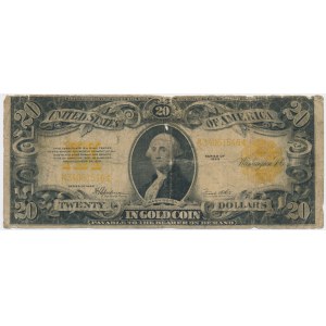 USA, Gold Certificate, 20 Dollars 1922 - Speelman & White -