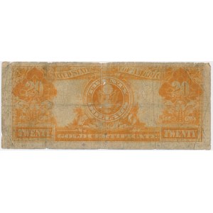 USA, Gold Certificate, 20 dolarów 1922 - Speelman & White -