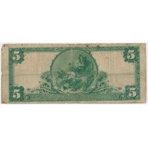 USA, Modrá pečať, 5 USD 1904 - Lyons &amp; Roberts -.