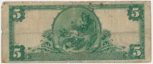 USA, Blue Seal, 5 Dollars 1904 - Lyons & Roberts -