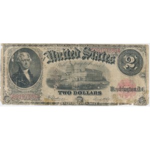 USA, Red Seal, 2 Dollars 1917 - Speelman & White -