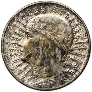 Głowa Kobiety, 5 złotych Londyn 1932