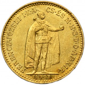 Hungary, Franz Josef I, 10 Korona Kremnitz 1911 KB