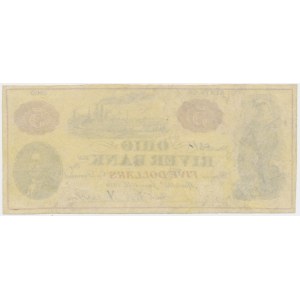 USA, Ohio, River Bank, 5 dolarów 1838