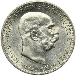 Austria, Franz Joseph I, 1 Corona Wien 1913