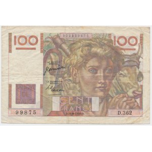 France, 100 Francs 1950