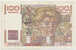 Francie, 100 franků 1952