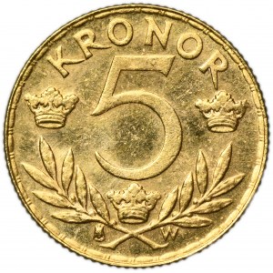 Sweden, Gustav V, 5 Kronor Stockholm 1920