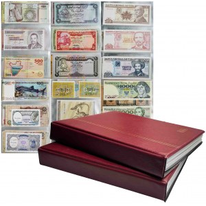 Klasery z banknotami z całego świata (ok. 500 szt.)