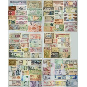 Zestaw, banknoty z całego świata (ok. 100 szt.)