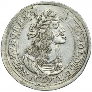 Hunagry, Leopold I, 15 Kreuzer Kremnitz 1665 KB - RARE