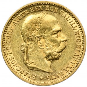 Austria, Franz Josef I, 10 Corona Wien 1896