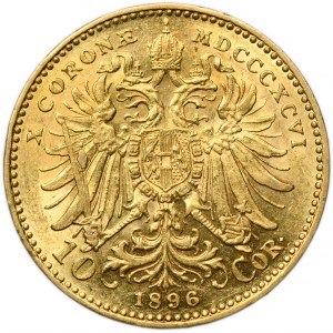 Austria, Franz Josef I, 10 Corona Wien 1896