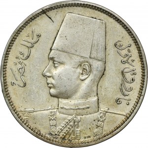 Ägypten, Farouk, 5 Qirsh 1937