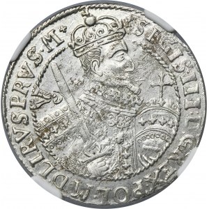Sigismund III Vasa, 1/4 Thaler Bromberg 1622 - PRVS M - NGC AU58