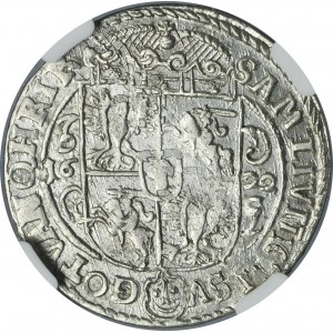 Sigismund III Vasa, 1/4 Thaler Bromberg 1622 - PRVS M - NGC AU58