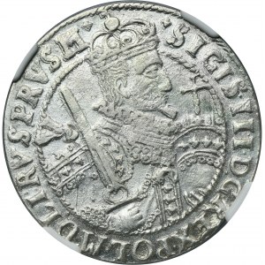 Sigismund III Vasa, 1/4 Thaler Bromberg 1622 - PRVS M - NGC UNC DETAILS