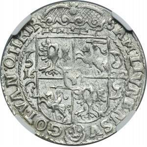 Sigismund III Vasa, 1/4 Thaler Bromberg 1622 - PRVS M - NGC UNC DETAILS