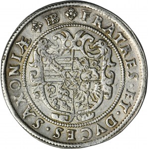 Niemcy, Saksonia, Kystian II, Jan Jerzy I i August, Półtalar Drezno 1594 HR