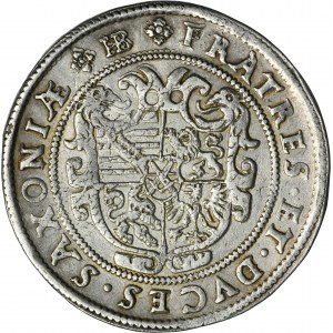 Germany, Saxony, Christian II, Johann Georg I and August, 1/2 Tahler Dresden 1594 HR