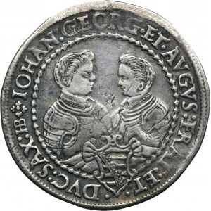 Germany, Saxony, Christian II, Johann Georg I and August, 1/2 Thaler Dresden 1603