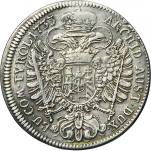 Austria, Karl VI, 1/2 Thaler Hall 1733