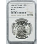 100 złotych 1966 Mieszko i Dąbrówka - NGC MS65