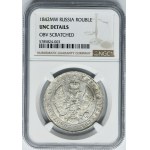 Rubel Warszawa 1842 MW - NGC UNC DETAILS