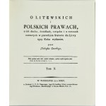 T. Czacki, O Litewskich i Polskich Prawach - Tom I i II - reprint