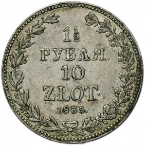 1 1/2 rubla = 10 złotych Warszawa 1835 MW