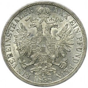 Austria, Franz Joseph I, Thaler Wien 1858 A