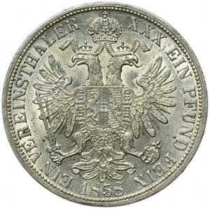 Austria, Franz Joseph I, Thaler Wien 1858 A
