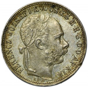 Hungary, Franz Joseph I, 1 Forint Kremnitz 1888 KB