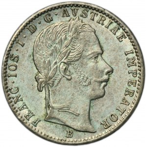 Austria, Franz Joseph I, 1/4 Florin Kremnitz 1859 B