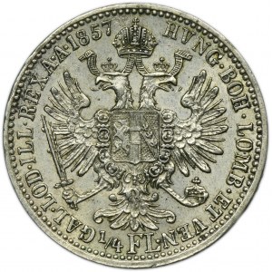 Austria, Franz Joseph I, 1/4 FLorin Wien 1857 A