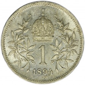 Austria, Franz Josef I, 1 Corona Wien 1894